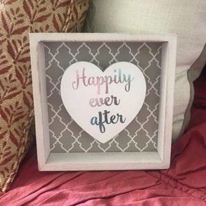 Happily Ever After Wooden Sign